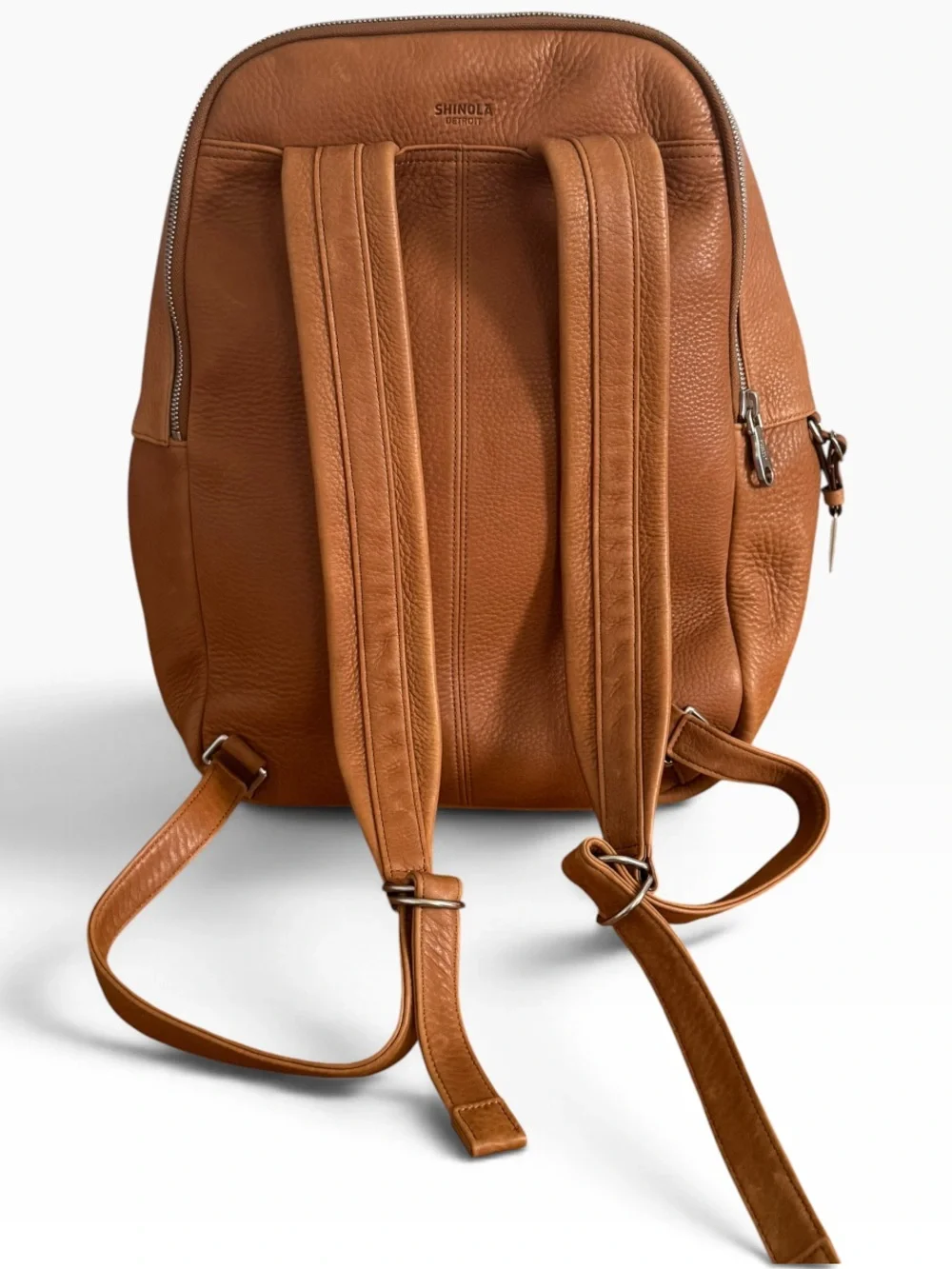 Shinola Detroit Runwell Leather Backpack - Tan Natural Grain